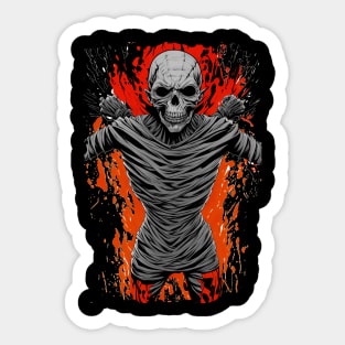 Evil Mummy Sticker